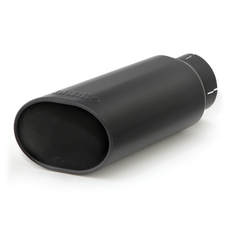 Banks Power Tailpipe Tip Kit - SS Obround Slash Cut - Black - 4in Tube - 5in X 6in X 14in - gbe52927