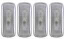 ANZO 2010-2015 Dodge Ram 3500 LED Fender Light Kit Clear 2pc Amber / 2pc Red - anz861106