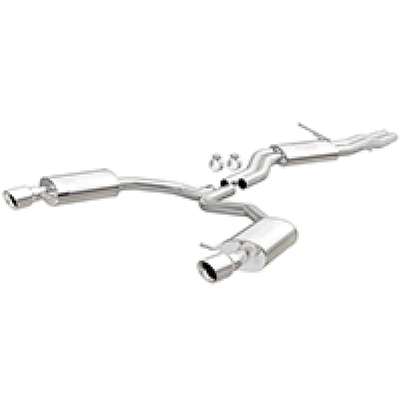 MagnaFlow Sys C/B 12-15 Audi A6 / A7 3.0L V6 SS 2.5in Dual Split Rear Ext 4in Tips - mag19159