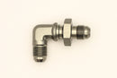 DeatschWerks 6AN Male Flare To 6AN Male Flare Bulkhead Adapter 90-Degree (Incl. Nut) - dw6-02-0710