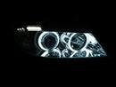 ANZO 2006-2008 BMW 3 Series E90-E91 Projector Headlights w/ Halo w/ LED Bar Chrome (CCFL) - anz121336