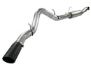 aFe MACHForce XP Exhausts Cat-Back SS-409 EXH CB GM Diesel Trucks 11-12 V8-6.6L (td) 5 (blk tip) - afe49-44029-B