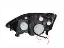 ANZO 2002-2004 Honda Civic Projector Headlights w/ Halo Black - anz121057