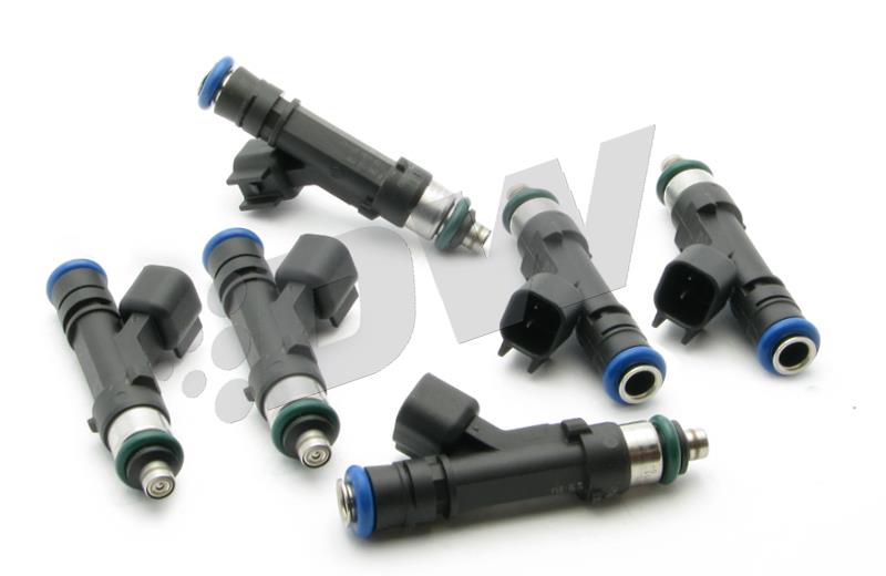 DeatschWerks 99-10 V6 Mustang 60lb Top Feed Injectors - dw18U-00-0060-6