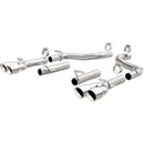 MagnaFlow Axle-Back, SS, 2.5in, Quad Split Rear 3.5in Tip 2015 Dodge Challenger 3.6L V6 - mag19218