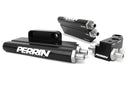 Perrin 08-15 Subaru STi Black Fuel Rail Top Feed Style Kit *OFF ROAD ONLY* - paPSP-FUL-203BK