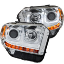 ANZO 2014-2016 Toyota Tundra Projector Headlights w/ U-Bar Chrome - anz111319