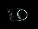 ANZO 2005-2009 Ford Mustang Crystal Headlights w/ Halo Black (CCFL) - anz121033