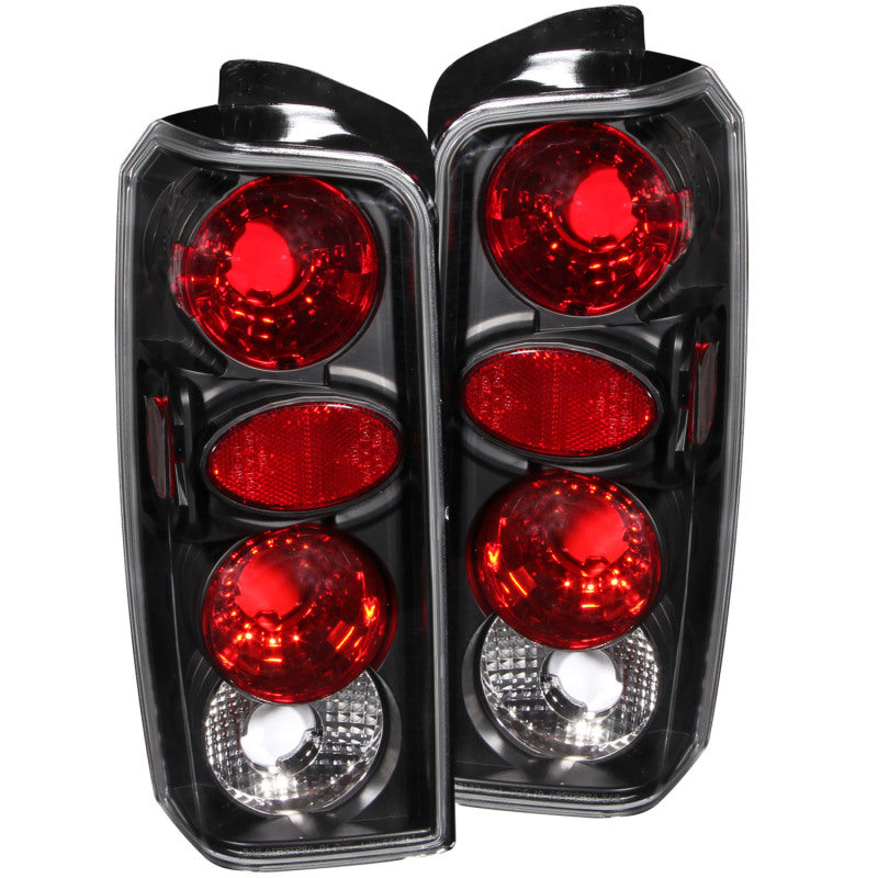 ANZO 1997-2001 Jeep Cherokee Taillights Black - anz211103