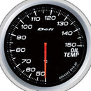 DEFI Advance BF White 60mm Oil Temperature Gauge (Metric) - defiDF10401