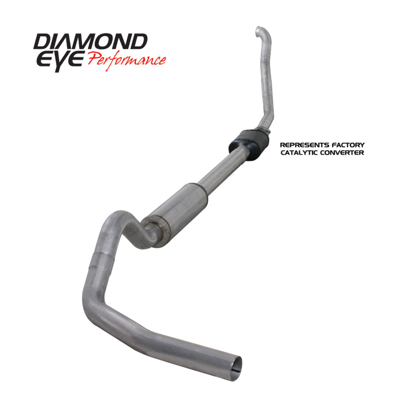 Diamond Eye KIT 4in TB SGL AL: 94-97 FORD 7.3L F250/F350 PWRSTROKE NFS W/ CARB EQUIV STDS - depK4306A