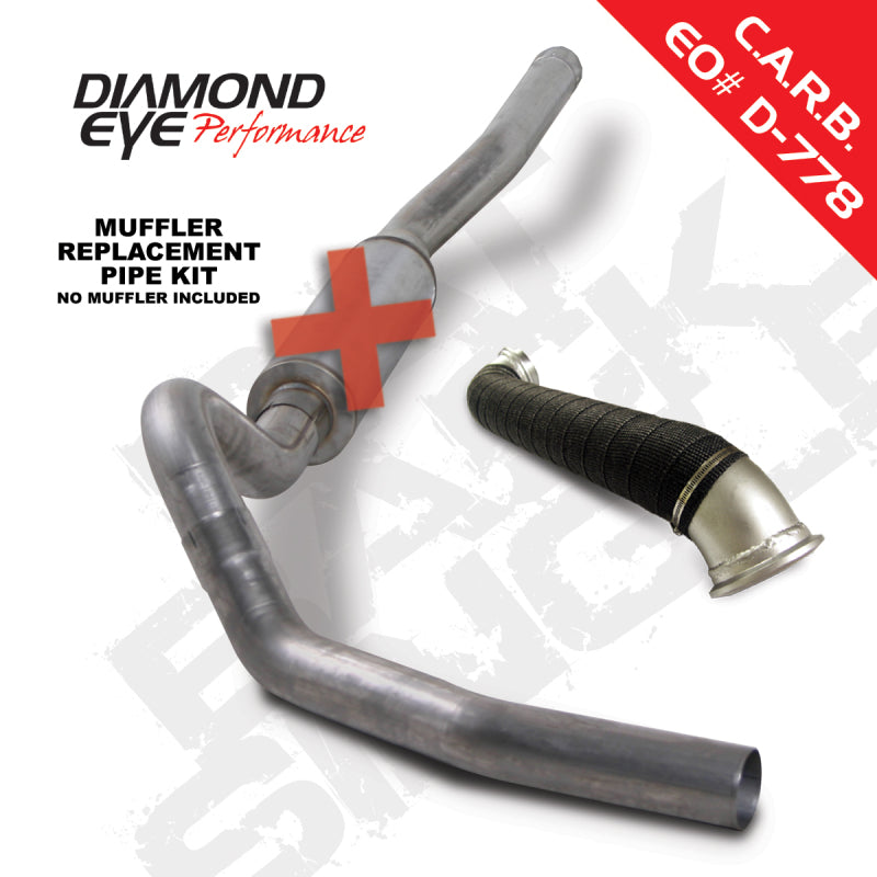 Diamond Eye KIT 4in CB MRP SGL w/ TDP SS 06-07 Chevy/GMC 6.6L Duramax 2500/3500 - depK4127S-RP