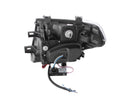 ANZO 2005-2008 Nissan Frontier Projector Headlights w/ Halo Black - anz111111
