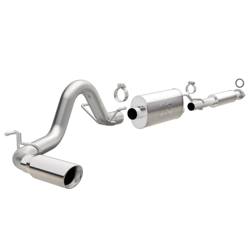 MagnaFlow Cat-Back 2016 Toyota Tacoma TRD 3.5L V6 SS 3in Single Pass Side Exit Rear 4in Tip - mag19293