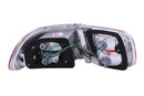 ANZO 1992-1995 Honda Civic Taillights Red/Clear - anz221220