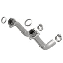MagnaFlow 66-72 Chevy C10 Pickup V8 2-Piece Front Exhuast Pipe Kit (2in Tubing/Clamps/Inlet Flanges) - mag15380
