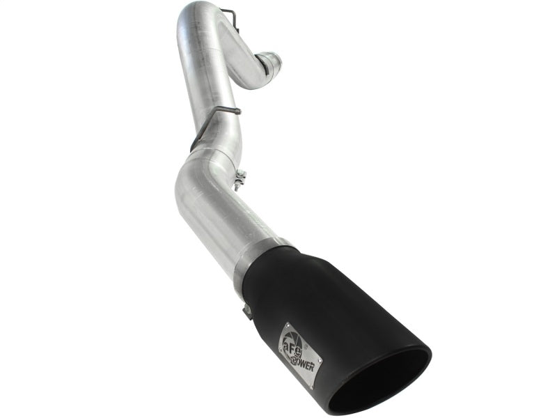 aFe Atlas Exhaust 5in DPF-Back Al Steel 11-13 GM Diesel Trucks V8-6.6L (td) LML (Blk Tip) - afe49-04041-B