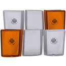 ANZO Corner Lights 1988-1993 Chevrolet C1500 Euro Corner Lights 4 Crystal Chrome / 2 Crystal Amber - anz521032
