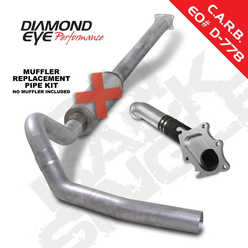 Diamond Eye KIT 4in CB MRP SGL w/ TDP AL 01-04 Chevy/GMC 6.6L Duramax 2500/3500 - depK4111A-RP