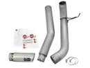 aFe Atlas Exhaust 5in DPF-Back Exhaust Aluminized Steel 2016 Nissan Titan XD V8-5.0L w/ Polished Tip - afe49-06112-P