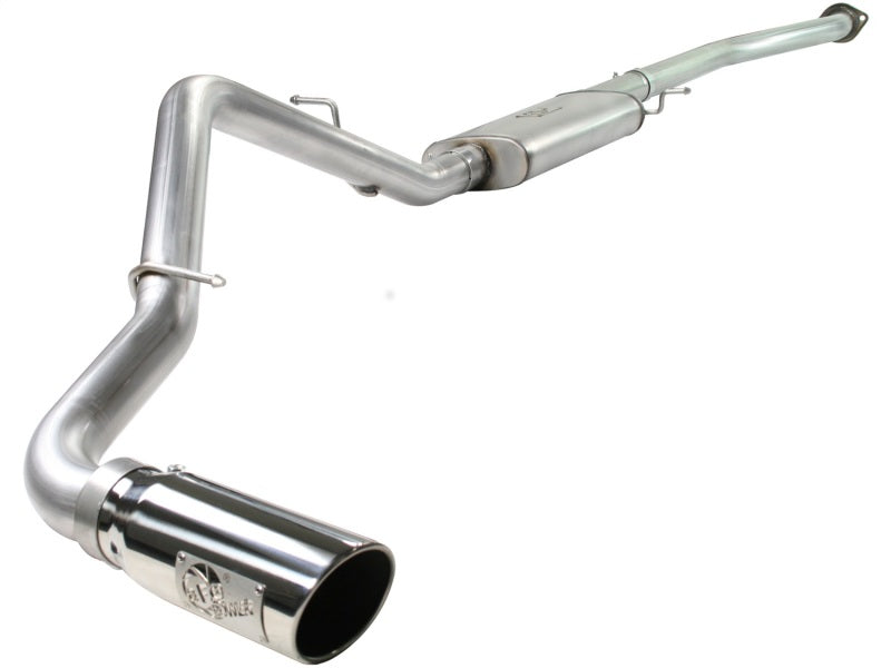 aFe MACHForce XP Exhaust SS-409 Cat-Back w/ 304SS Polished Tip 04-07 GM Trucks 1500 V6/V8 - afe49-44013-P