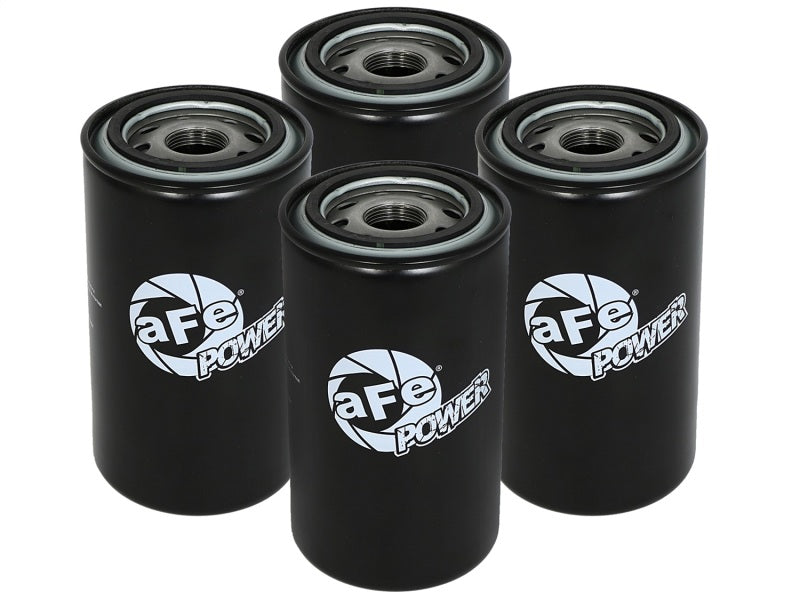 aFe ProGuard D2 Fluid Filters Oil F/F OIL 89-16 Dodge Diesel Trucks L6-5.9L/6.7L (td) (4 Pack) - afe44-LF002-MB