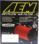 AEM Dryflow 3in. X 5in. Round Tapered Air Filter - aem21-2031D-HK