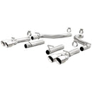 MagnaFlow Axle-Back, SS, 2.5in, Quad Split Rear 3.5in Tip 2015 Dodge Challenger 3.6L V6 - mag19218