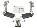 aFe MACHForce-Xp 2in 304 SS Cat-Back Exhaust w/Polished Tips 13-16 Porsche Boxster/Cayman 2.7L/3.4L - afe49-36415-P