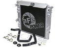 aFe BladeRunner GT Series Bar and Plate Radiator w/ Black Hoses 12-18 Jeep Wrangler (JK) V6 3.6L - afe46-50012-B