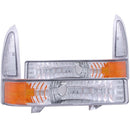 ANZO 2000-2004 Ford Excursion Euro Parking Lights Chrome w/ Amber Reflector - anz511039