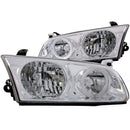 ANZO 2000-2001 Toyota Camry Crystal Headlights w/ Halo Chrome - anz121124