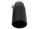 aFe MACHForce-XP 3.5in 409 Stainless Steel Exhaust Tip 3.5in x 4.5in Out x 12in L Clamp-On - afe49T35456-B12