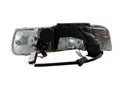 ANZO 1999-2002 Chevrolet Silverado 1500 Projector Headlights w/ Halo Black - anz111189