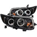 ANZO 2008-2010 Scion Xb Projector Headlights w/ Halo Black - anz121280