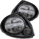 ANZO 2000-2003 Nissan Maxima Taillights Black - anz221097