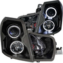 ANZO 2003-2007 Cadillac Cts Projector Headlights w/ Halo Black - anz121415