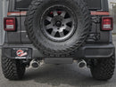 Rebel Series 2.5in 304 SS Cat-Back Exhaust w/ Polished Tips 2018+ Jeep Wrangler (JL) V6 3.6L - afe49-38066-P