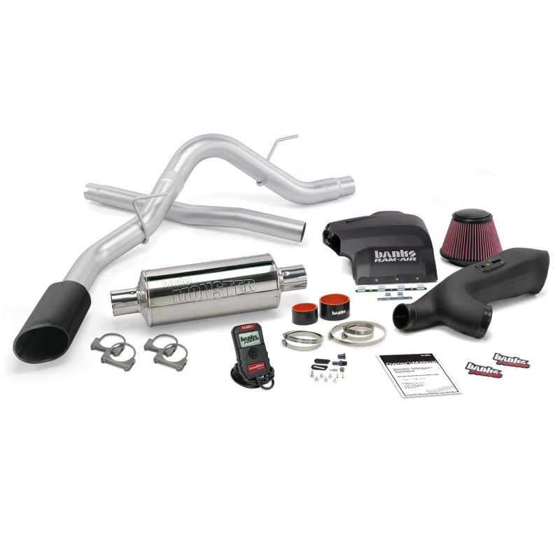 Banks Power 11-14 Ford F-150 3.5L EcoBoost Stinger System - SS Single Exhaust w/ Black Tip - gbe48494-B