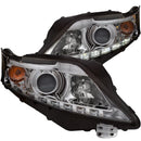 ANZO 2010-2012 Lexus Rx350 Projector Headlights w/ U-Bar Chrome - anz111323
