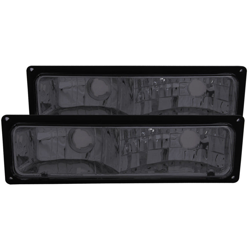 ANZO 1988-1998 Chevrolet C1500 Euro Parking Lights Smoke - anz511034