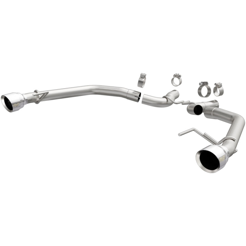 MagnaFlow 2015-2017 Ford Mustang V6 3.7L Race Series Axle Back w/ Dual Polished Tips - mag19345
