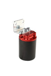 Aeromotive Canister Fuel Filter - 3/8 NPT/100-Micron (Red Housing w/ Black Sleeve) - aer12319