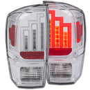 ANZO 2016-2017 Toyota Tacoma LED Taillights Chrome - anz311283