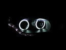 ANZO 2008-2015 Mitsubishi Lancer Projector Headlights w/ Halo Black (CCFL) - anz121428