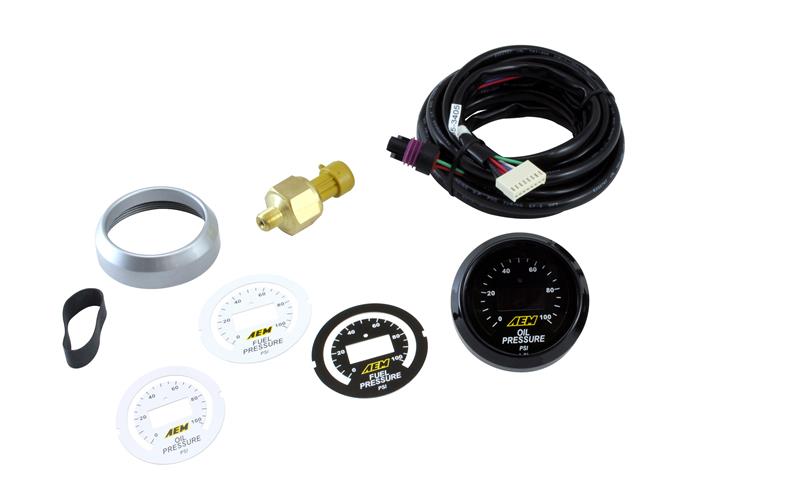 AEM 52mm Pressure (Oil or Fuel) Digital Gauge - aem30-4401