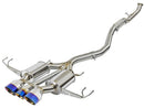 aFe Takeda 3in 304 SS Cat-Back Exhaust w/ Blue Flame Tips 2017+ Honda Civic Type R I4 2.0L (t) - afe49-36616-L