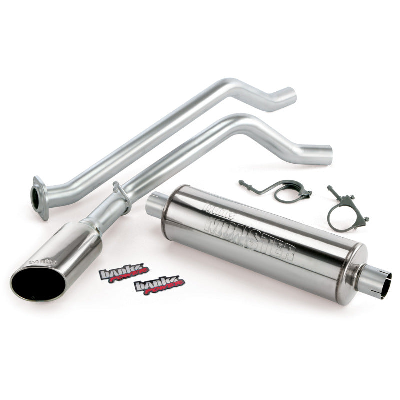 Banks Power 99-02 Chevy 4.3-5.3L ECSB Monster Exhaust System - SS Single Exhaust w/ Chrome Tip - gbe48333
