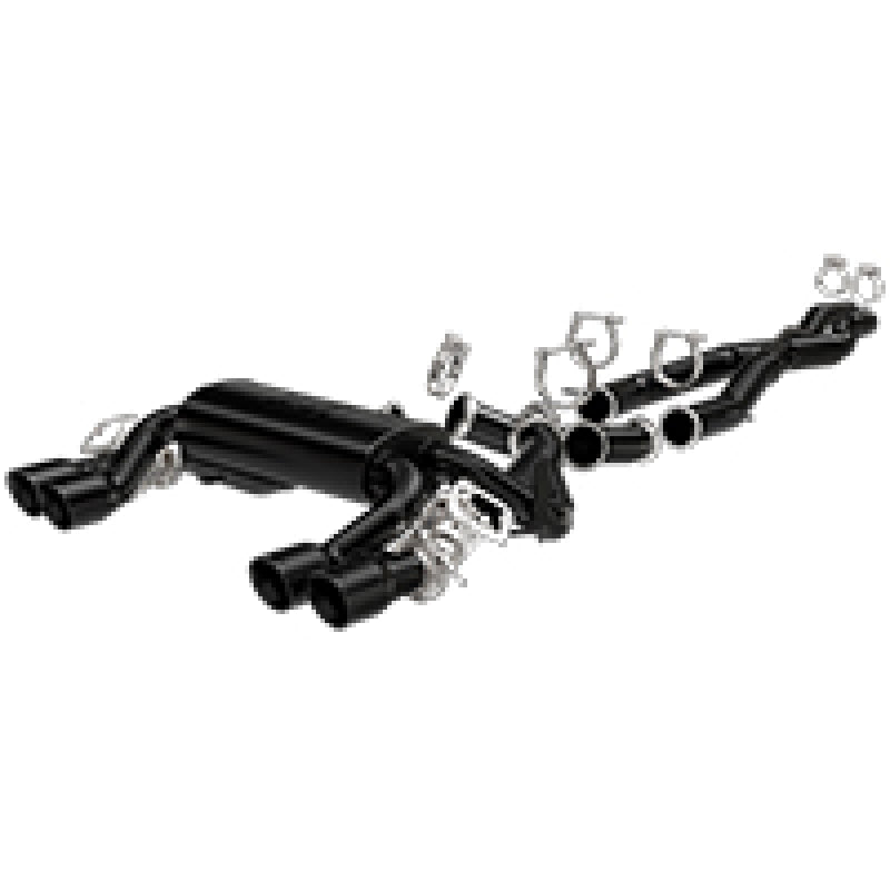 MagnaFlow 15 BMW M3/M4 L6 3.0L SS Cat-Back Perf. Sport Quad Split Rear Exit Exht - 3.5in Black Tips - mag19187