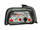 ANZO 1992-1998 BMW 3 Series E36 Taillights Red/Clear - anz221216